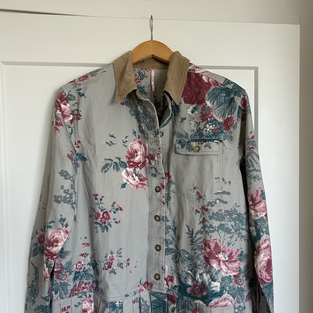 Free People Floral Mini Dress NWOT - Picture 7 of 10